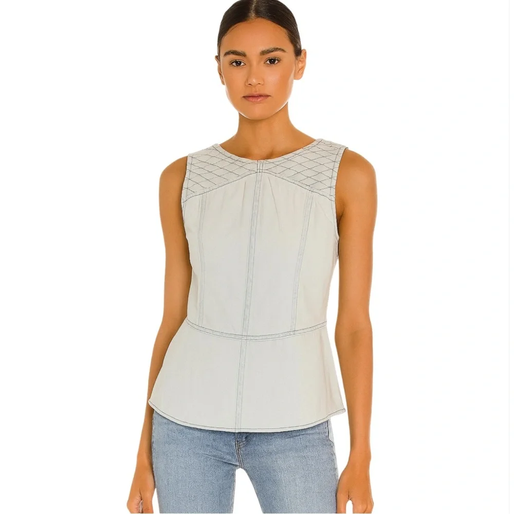 NWT- DL 1961 Peplum Top - Picture 2 of 7